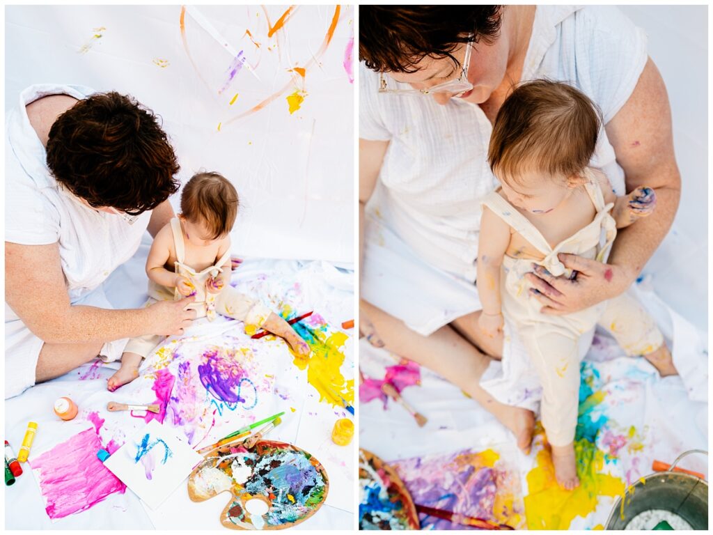 painting with kids
